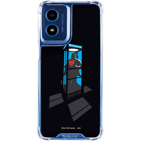 DC Comics Superman Phone booth Moto G 5G (2024) Clear Case